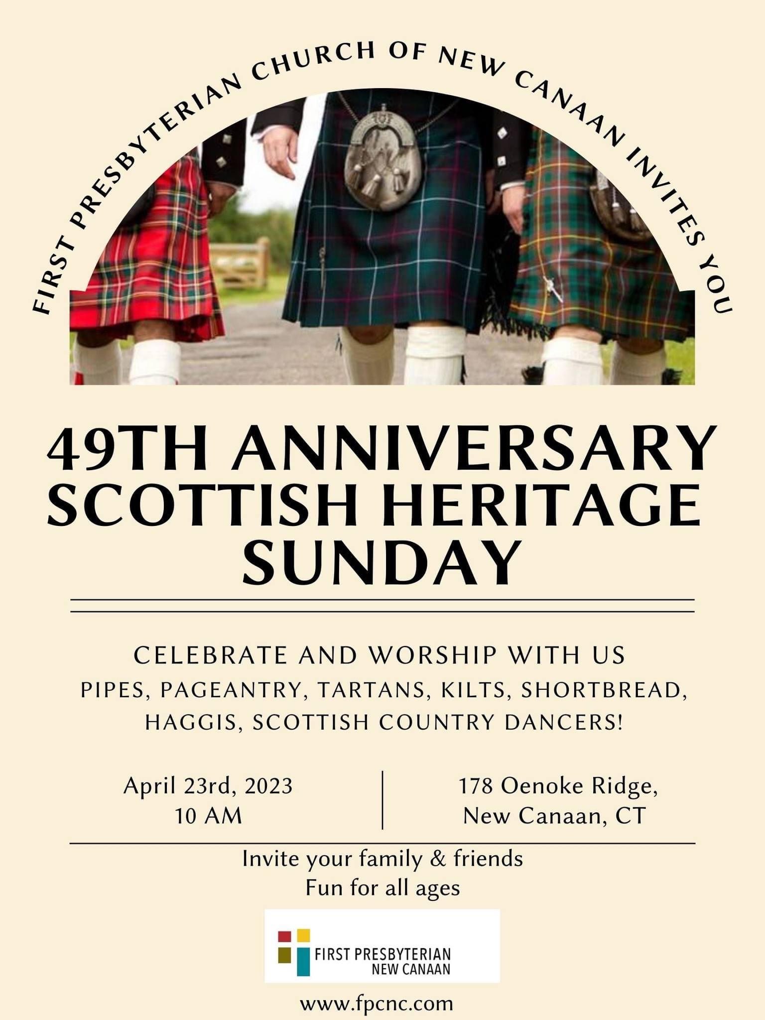 Scottish Heritage Sunday at First Pres New Canaan - New Canaan Chamber